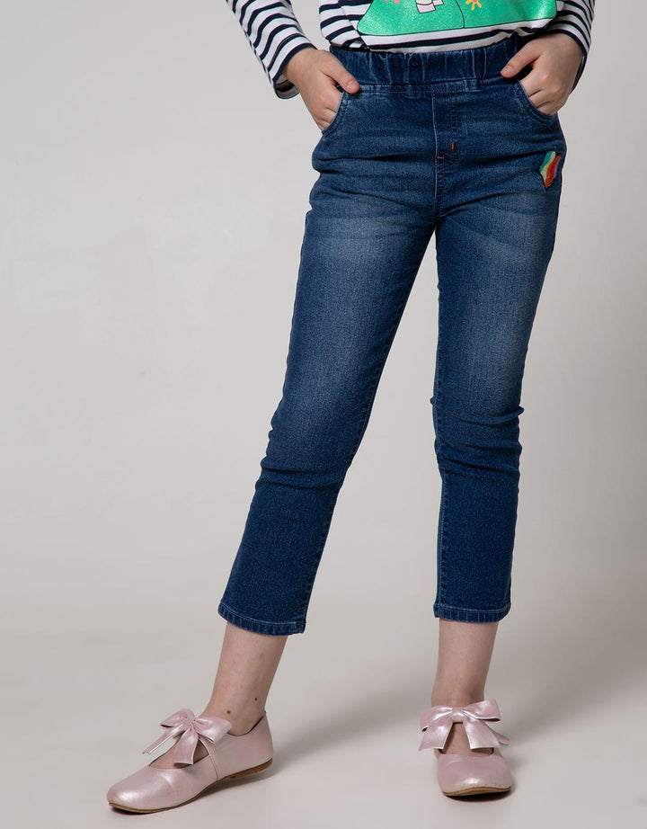 PANTS DENIM BORDIR W