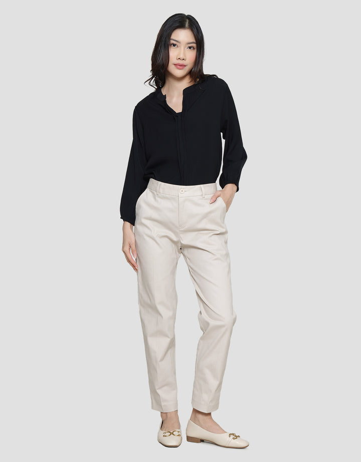 Connexion Twill Stretch Karet Blkg Celana Panjang Wanita