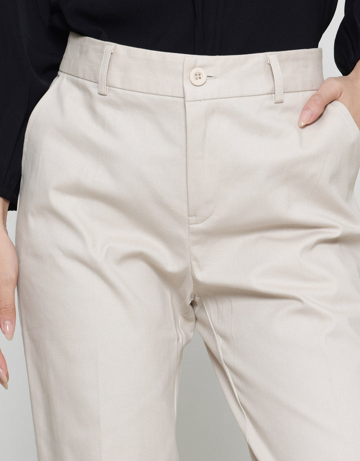 Connexion Twill Stretch Karet Blkg Celana Panjang Wanita