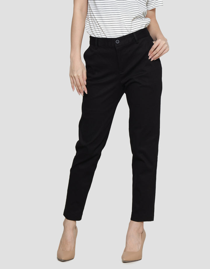 Connexion Twill Stretch Karet Blkg Celana Panjang Wanita