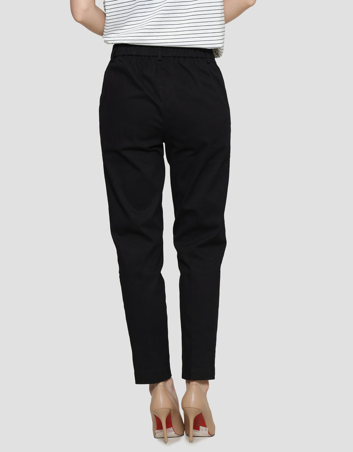 Connexion Twill Stretch Karet Blkg Celana Panjang Wanita