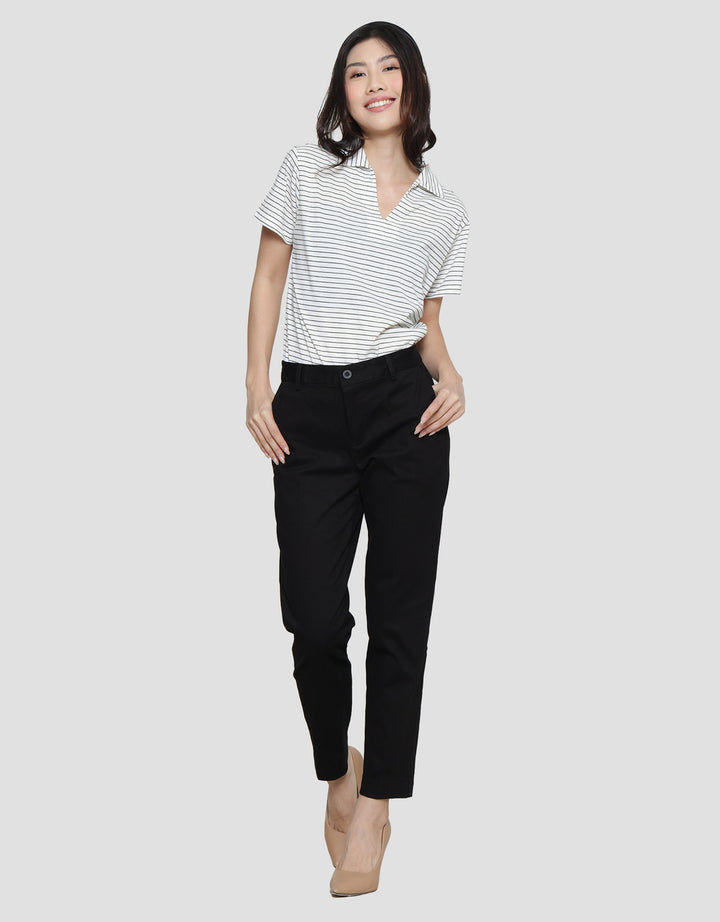 Connexion Twill Stretch Karet Blkg Celana Panjang Wanita