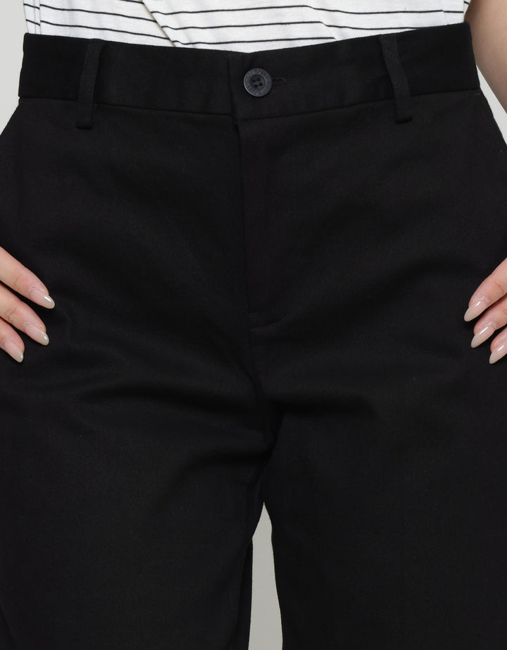 Connexion Twill Stretch Karet Blkg Celana Panjang Wanita