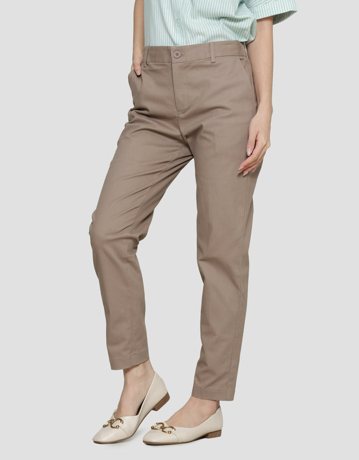 Connexion Twill Stretch Karet Blkg Celana Panjang Wanita