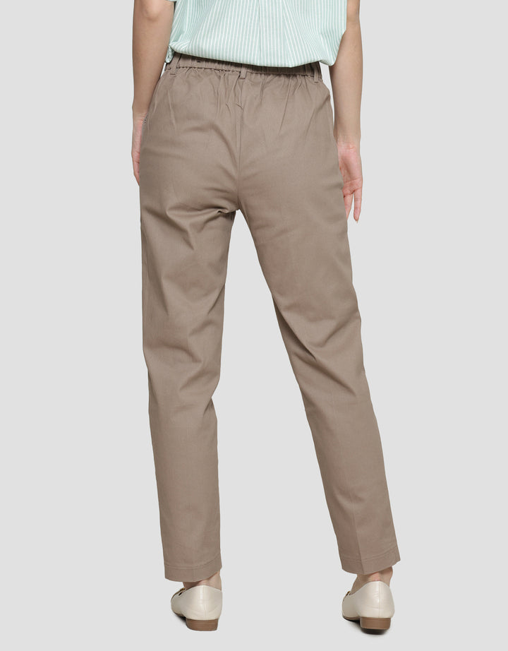 Connexion Twill Stretch Karet Blkg Celana Panjang Wanita