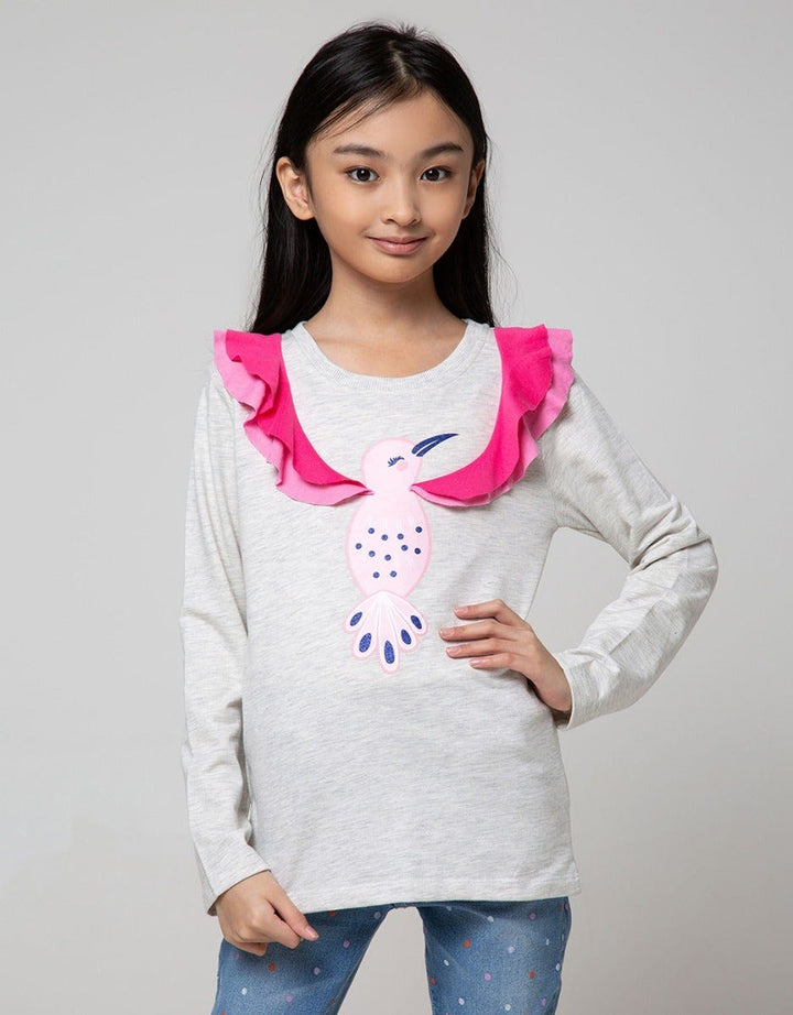 LS T-SHIRT BIRD WITH