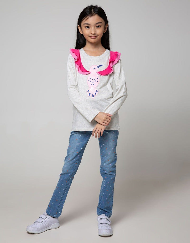 LS T-SHIRT BIRD WITH