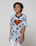 Character Superman Kaos Fullprint Comic Logo Flocking