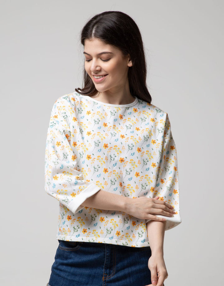 Details Sweatshirt Print Wanita