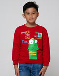 Little M Sweatshirt Long Sleeve Dino Stamps