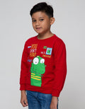 Little M Sweatshirt Long Sleeve Dino Stamps