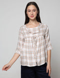 LS SHIRT CHECK RAYON