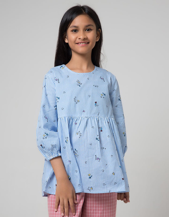SS BLOUSE STRIPE