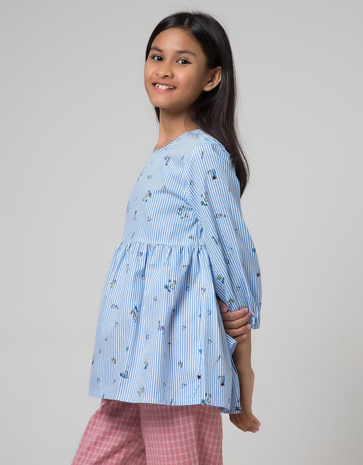 SS BLOUSE STRIPE