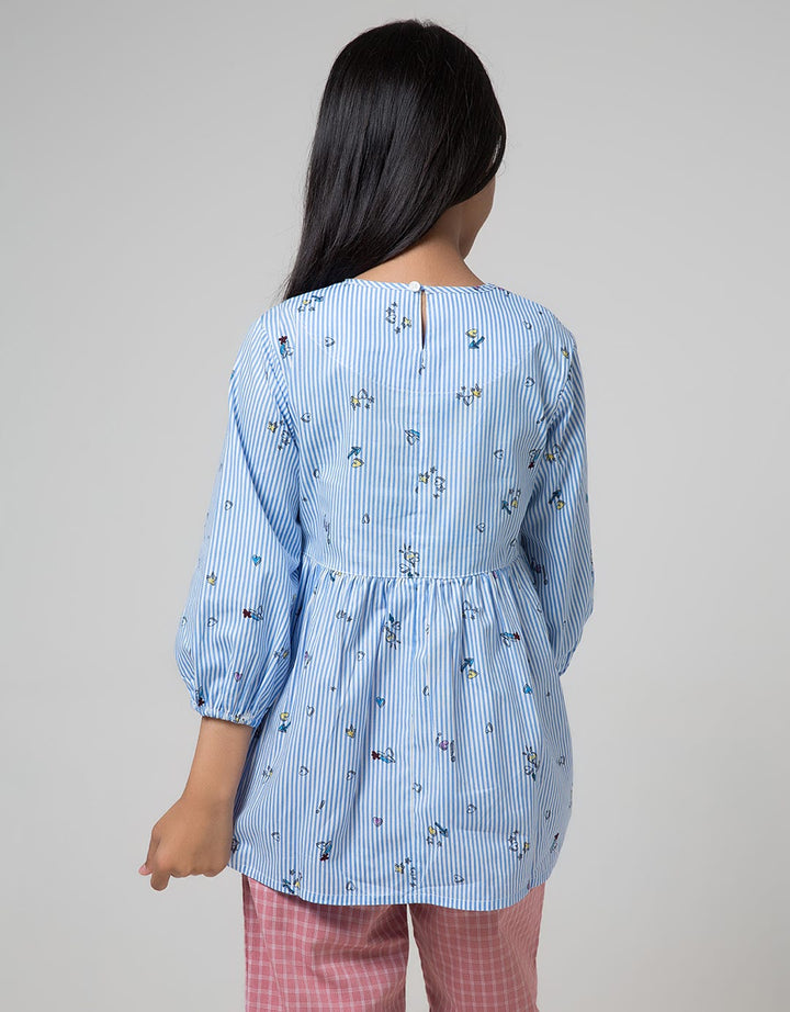 SS BLOUSE STRIPE