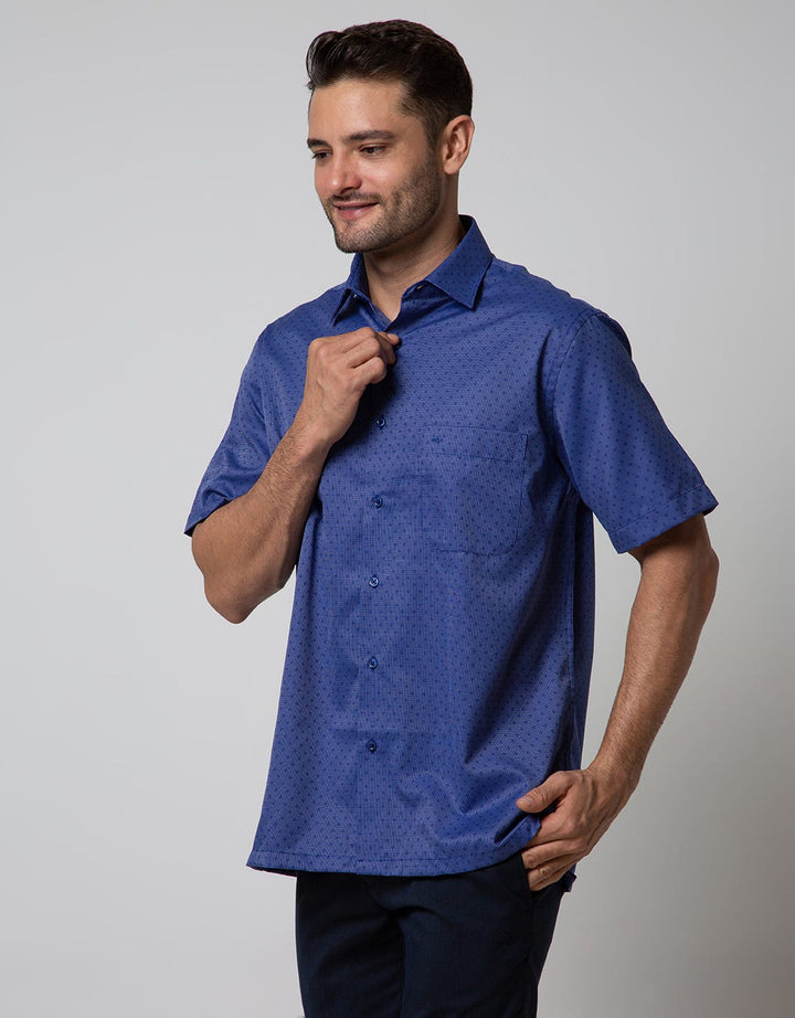 Arrow Short Sleeve Shirt Texture Azzaro