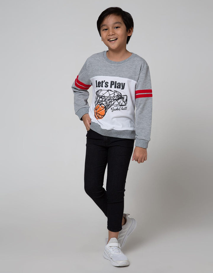 Little M Sweatshirt Lets Play