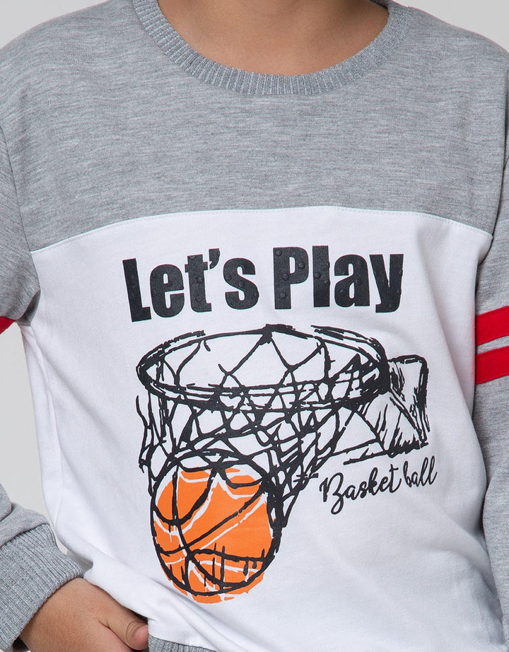 Little M Sweatshirt Lets Play