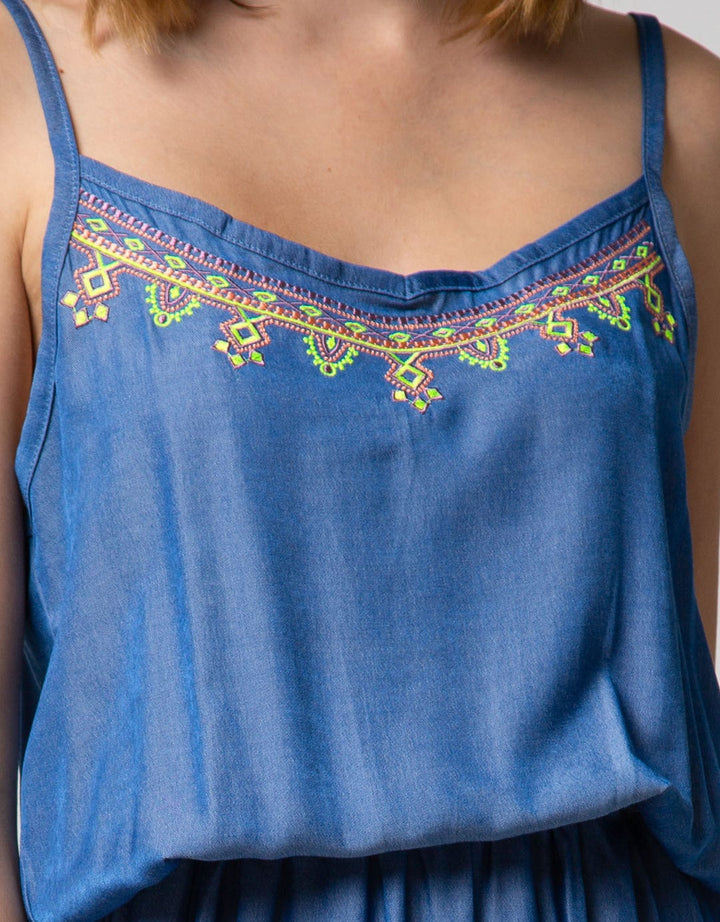 Nevada Long Jumpsuit Embroider 