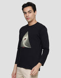 T Zone Geometry Triangle Kaos Lengan Panjang Pria