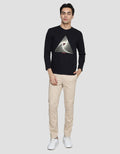 T Zone Geometry Triangle Kaos Lengan Panjang Pria