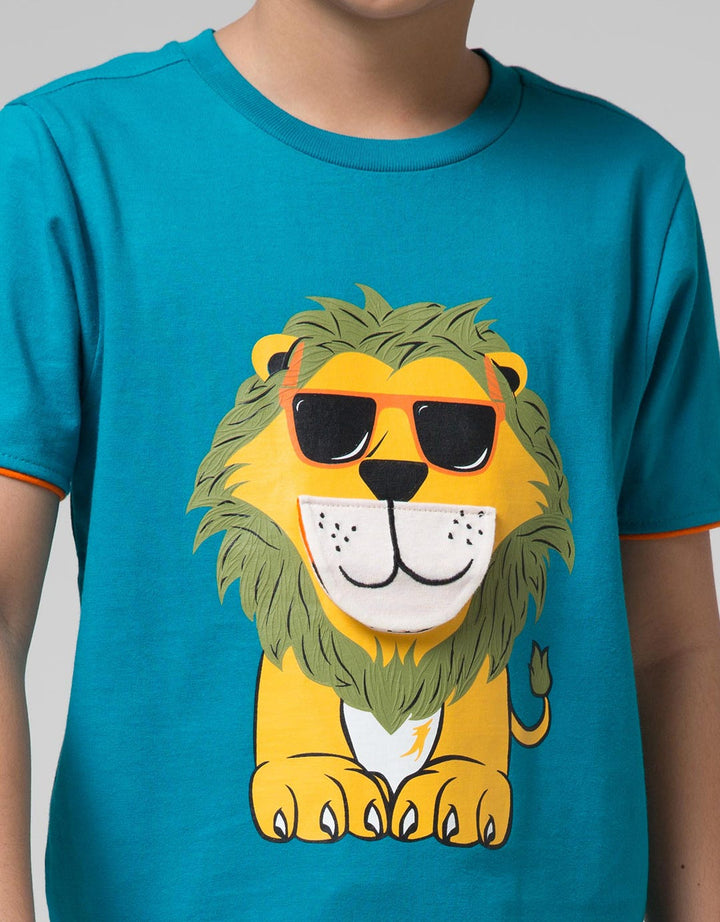 SS T-SHIRT LION APLI