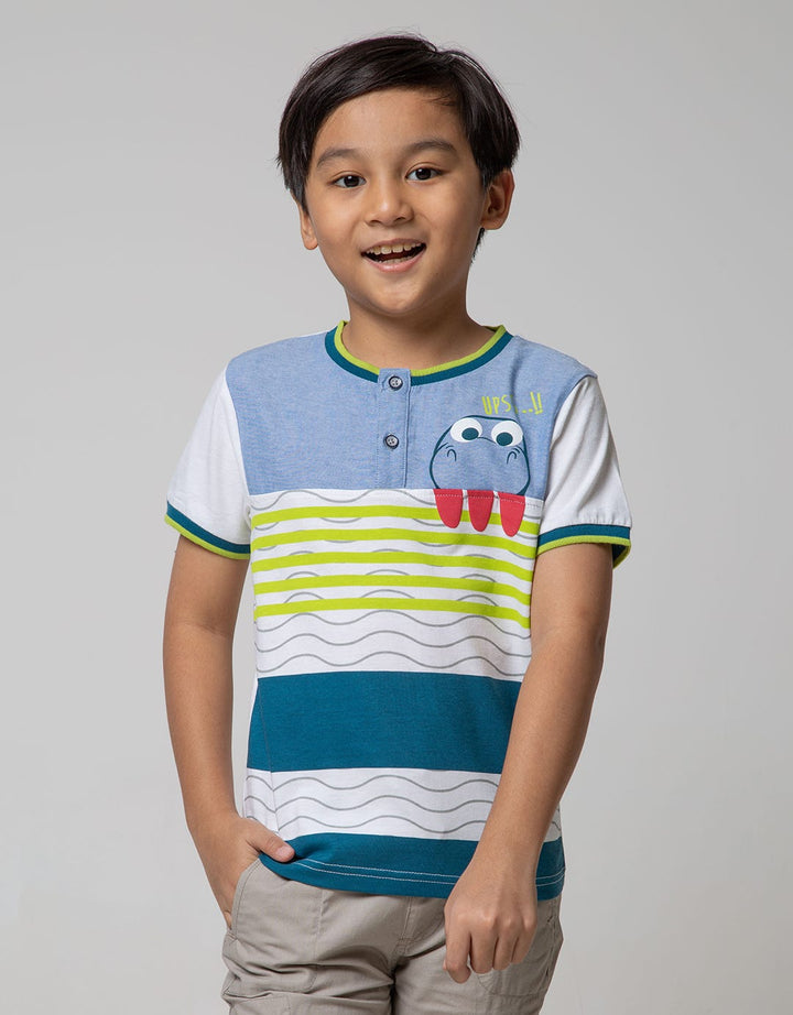 SS T-SHIRT HENLEY DI