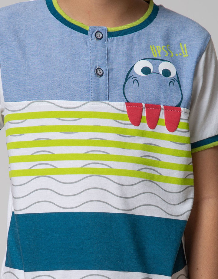 SS T-SHIRT HENLEY DI