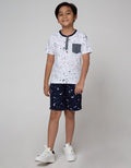 Little M Short Pants Crop Woven Shark
