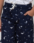 Little M Short Pants Crop Woven Shark