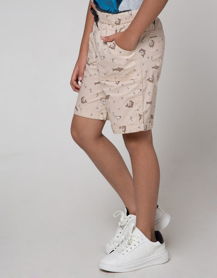 Little M Short Pants Crop Woven Shark