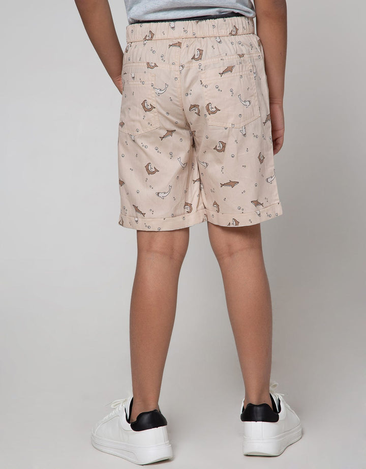 Little M Short Pants Crop Woven Shark