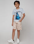 Little M Short Pants Crop Woven Shark