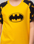 Character Batman Raglan T-shirt Fullprint Embroidered Logo