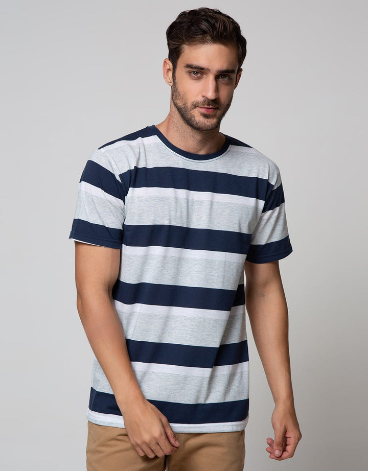 Details Short Sleeve T-Shirt Stripe Rotari