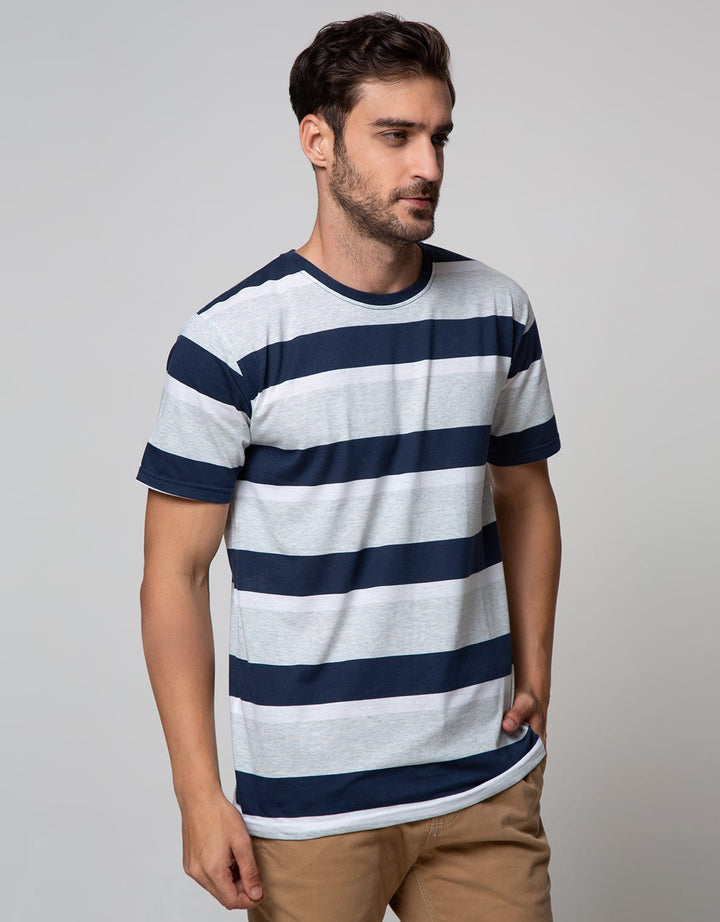 Details Short Sleeve T-Shirt Stripe Rotari