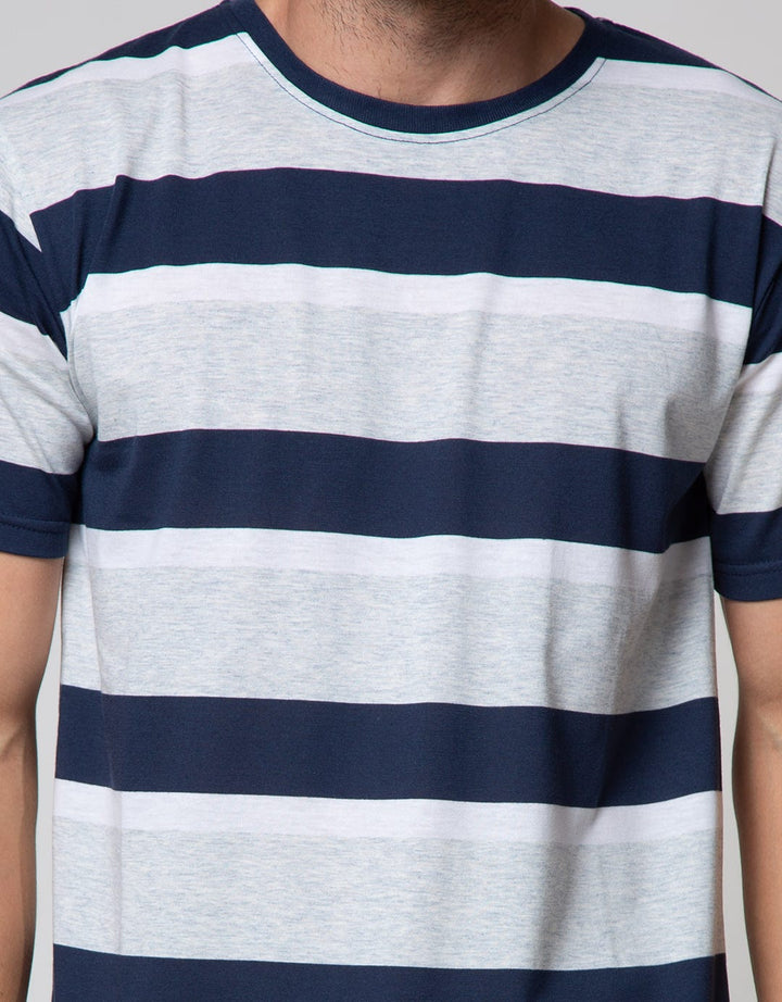 Details Short Sleeve T-Shirt Stripe Rotari