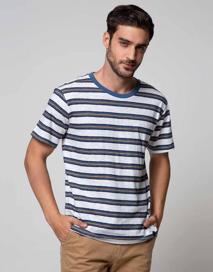 Details Short Sleeve T-Shirt Stripe