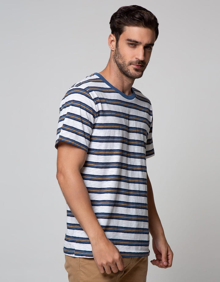 Details Short Sleeve T-Shirt Stripe