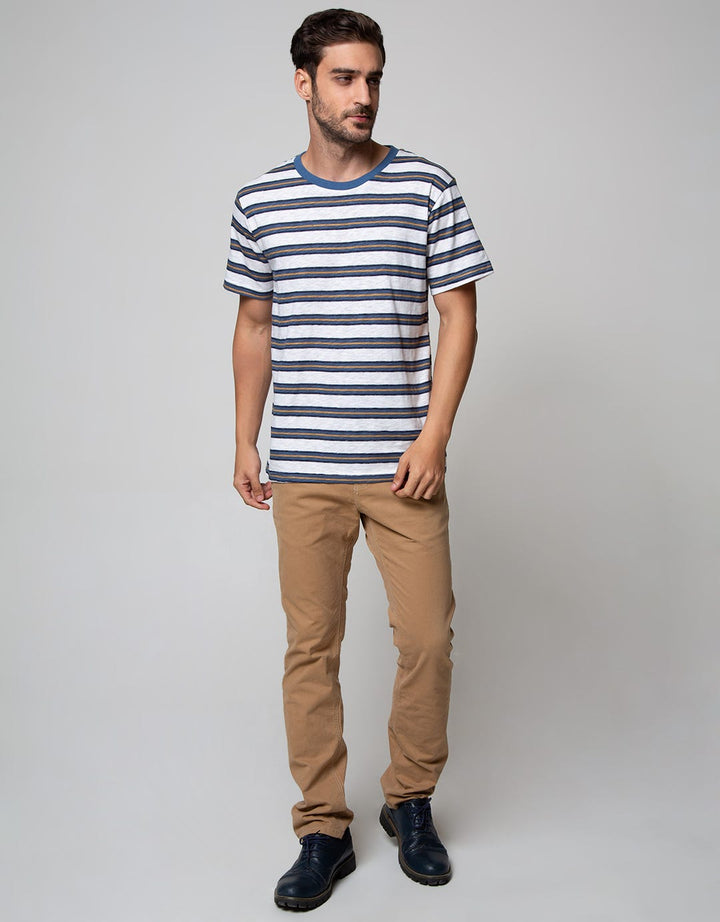 Details Short Sleeve T-Shirt Stripe