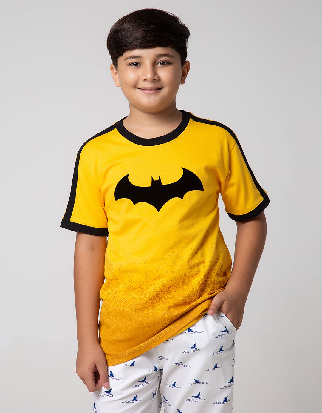 Batman Character Flocking Logo T-Shirt