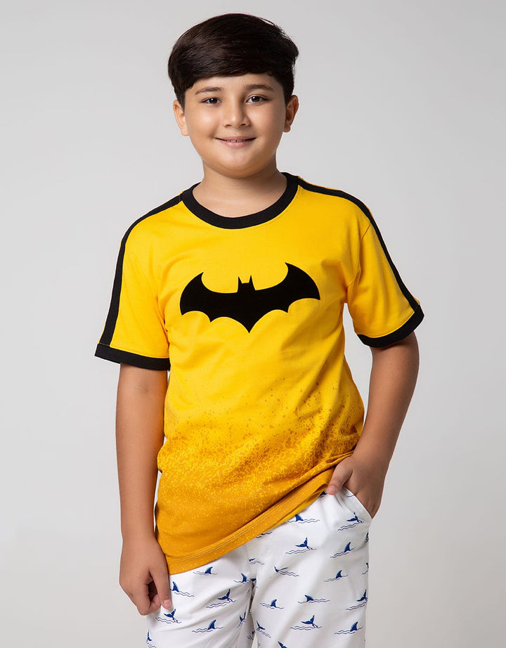 Batman Character Flocking Logo T-Shirt