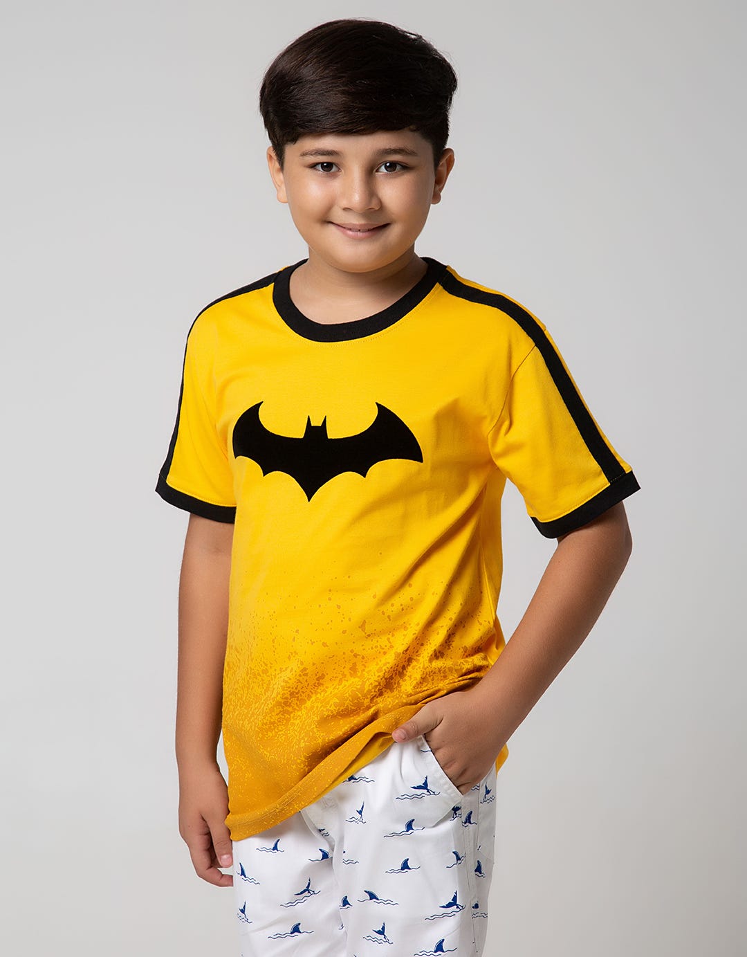 Batman Character Flocking Logo T-Shirt