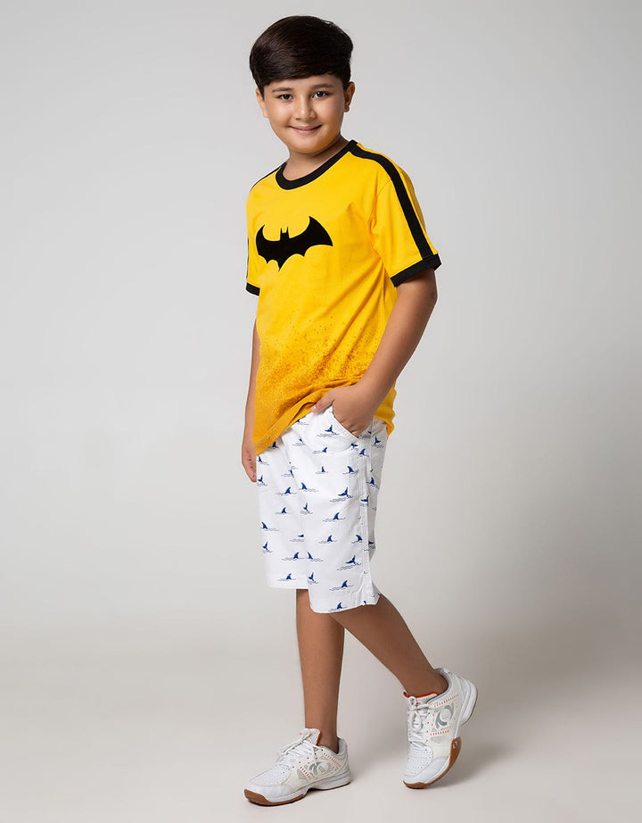 Batman Character Flocking Logo T-Shirt