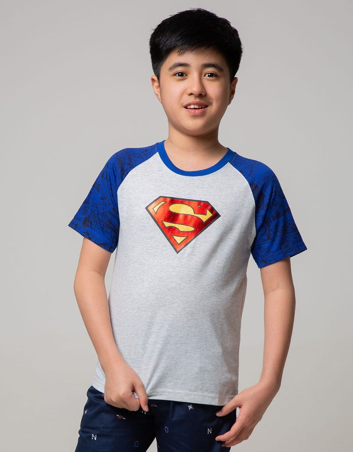 Character Superman Kaos Comic Logo Print