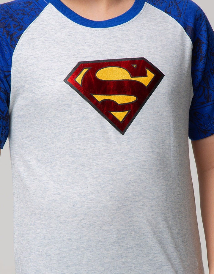 Character Superman Kaos Comic Logo Print