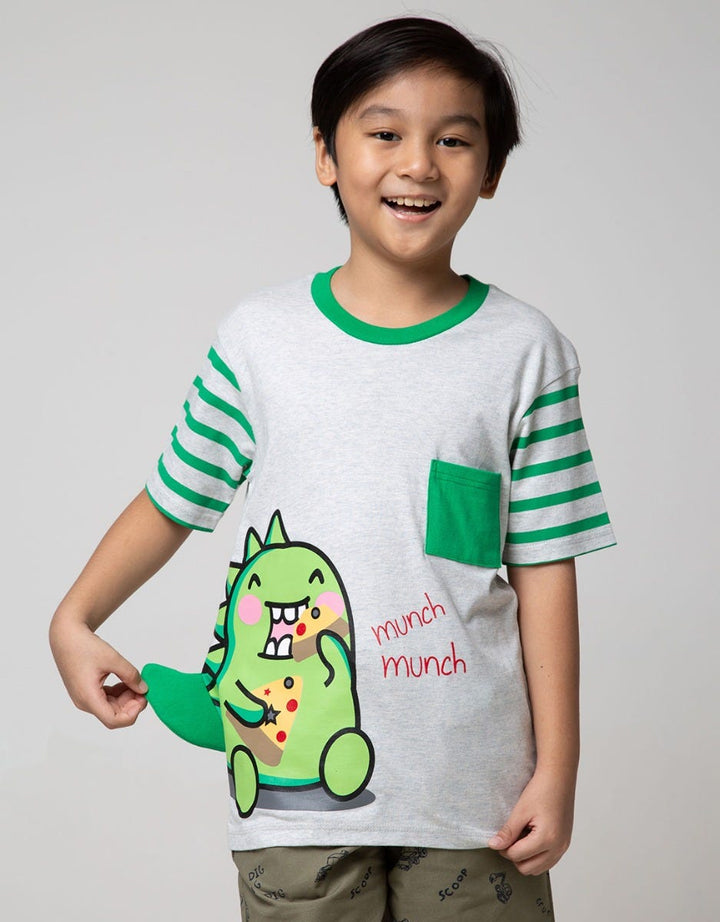 SS T-SHIRT DINO APPLI
