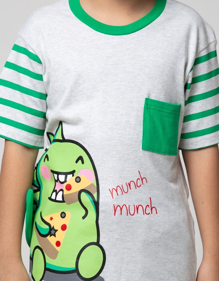 SS T-SHIRT DINO APPLI
