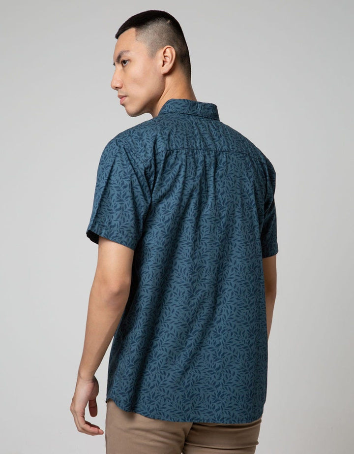 SS SHIRT PRINT LEAVE