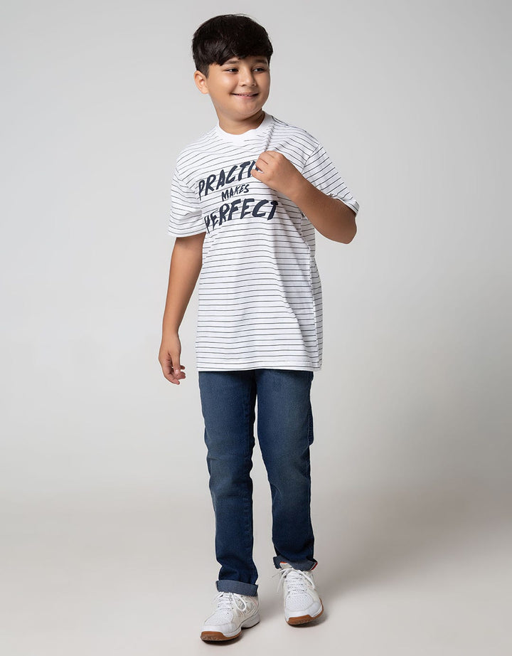 SS T-SHIRT KI STRIPE